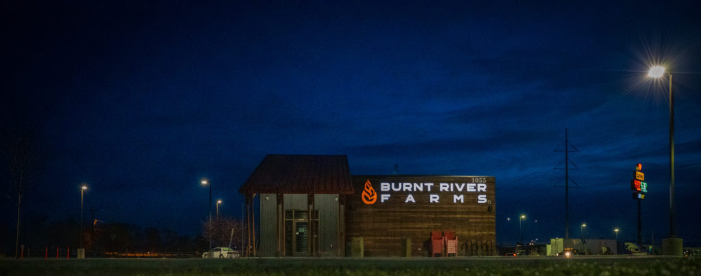 Burnt River Farms at Night